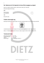 Preview for 4 page of Audiotechnik Dietz 66120 Instruction Manual