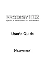 Audiotrak AUDIOTRAK Prodigy HD2 User Manual preview