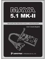 Preview for 1 page of Audiotrak MAYA 5.1 MK-II LTX User Manual