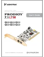 Audiotrak Prodigy 7.1 LTM User Manual preview