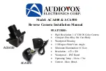 Предварительный просмотр 1 страницы Audiovox Electronics ACA400 Installation Manual