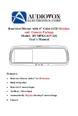 Audiovox Electronics RVMPKG4 User Manual предпросмотр