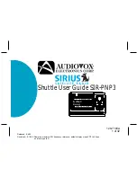 Предварительный просмотр 1 страницы Audiovox Electronics Shuttle SIR-PNP3 User Manual