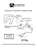 Preview for 1 page of Audiovox 128-5971 Installation Sheet