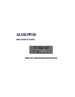 Preview for 1 page of Audiovox 1285963 Operating Instructions Manual