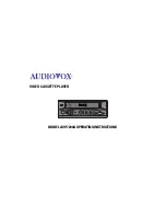 Preview for 1 page of Audiovox 1285964 Operating Instructions Manual