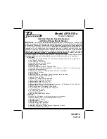 Preview for 1 page of Audiovox 1286519 Owner'S Manual