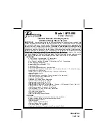 Audiovox 1286794 Owner'S Manual preview