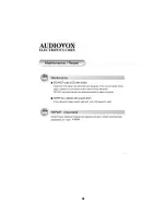 Preview for 41 page of Audiovox 1287354 Operating Instructions Manual