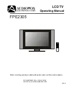 Preview for 1 page of Audiovox 1287355 Operating Manual