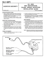 Audiovox AA-9093 Installation Manual предпросмотр