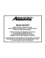 Audiovox AA-9347 Installation Manual & Owner'S Manual preview