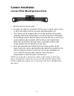 Preview for 6 page of Audiovox ACA200W - Rear View Camera Installation Manual