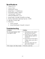 Preview for 10 page of Audiovox ACA200W - Rear View Camera Installation Manual