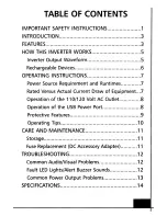 Preview for 2 page of Audiovox ADC120 - DC to AC Power Inverter User Manual