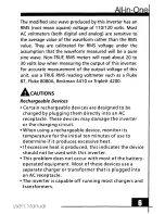 Preview for 8 page of Audiovox ADC120 - DC to AC Power Inverter User Manual