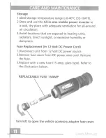 Preview for 13 page of Audiovox ADC120 - DC to AC Power Inverter User Manual