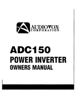 Audiovox ADC150 Owner'S Manual preview