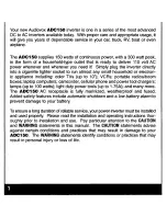 Preview for 3 page of Audiovox ADC150 Owner'S Manual