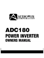 Audiovox ADC180 Owner'S Manual preview