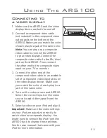 Preview for 11 page of Audiovox AR5100 User Manual