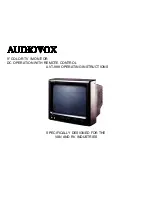 Предварительный просмотр 1 страницы Audiovox AVT-988 Operating Instructions Manual