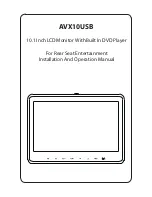 Audiovox AVX10USB Installation And Operation Manual preview