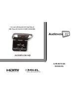 Audiovox AVXMTG13UHD Operation Manual preview