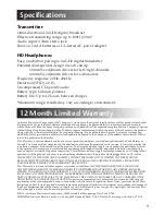 Preview for 11 page of Audiovox AWD210 - Acoustic Research - Headphones Owner'S Manual