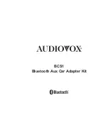 Preview for 1 page of Audiovox BCS1 User Manual