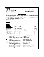 Preview for 1 page of Audiovox Car Security System APS-610 Installation Manual