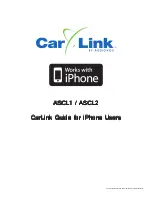 Audiovox CarLink ASCL1 User Manual preview