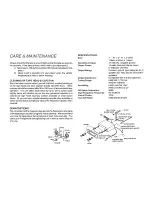 Предварительный просмотр 2 страницы Audiovox Cassette Player Owner'S Manual