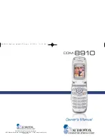 Preview for 1 page of Audiovox CDM-8910 Owner'S Manual