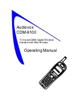 Preview for 1 page of Audiovox CDM-9100 Operating Manual