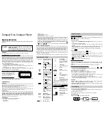 Audiovox CE145B Operating Instructions Manual preview