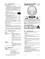 Предварительный просмотр 1 страницы Audiovox CE270 Operating Instructions