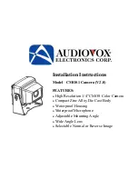 Audiovox CMOS1 Installation Instructions Manual preview