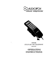 Audiovox CMT400 Operating Instructions Manual предпросмотр