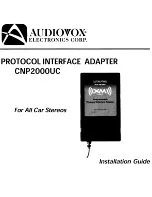 Preview for 1 page of Audiovox CNP2000UC - XM Direct 2 Main Installation Manual