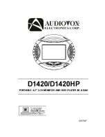 Audiovox D1420 Owner'S Manual preview