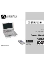 Audiovox D1700 Owner'S Manual предпросмотр