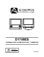 Preview for 1 page of Audiovox D1708ES User Manual