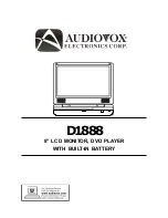 Audiovox D1888 Instruction Manual preview