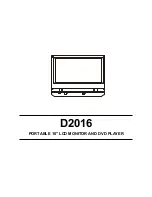 Audiovox D2016 Instruction Manual preview