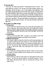 Preview for 2 page of Audiovox DPF1000 Instruction Manual