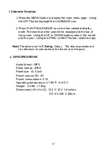 Предварительный просмотр 17 страницы Audiovox DPF1000 Instruction Manual