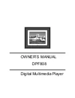 Audiovox DPF808 - Digital Photo Frame Owner'S Manual preview