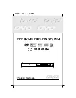 Audiovox DV1600 - DV Home Theater System Owner'S Manual preview