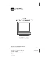 Preview for 1 page of Audiovox FPE1508 Owner'S Manual